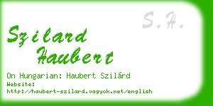 szilard haubert business card